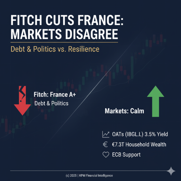 Fitch Downgrades France to A+: Market Calm, Ratings Credibility in Question