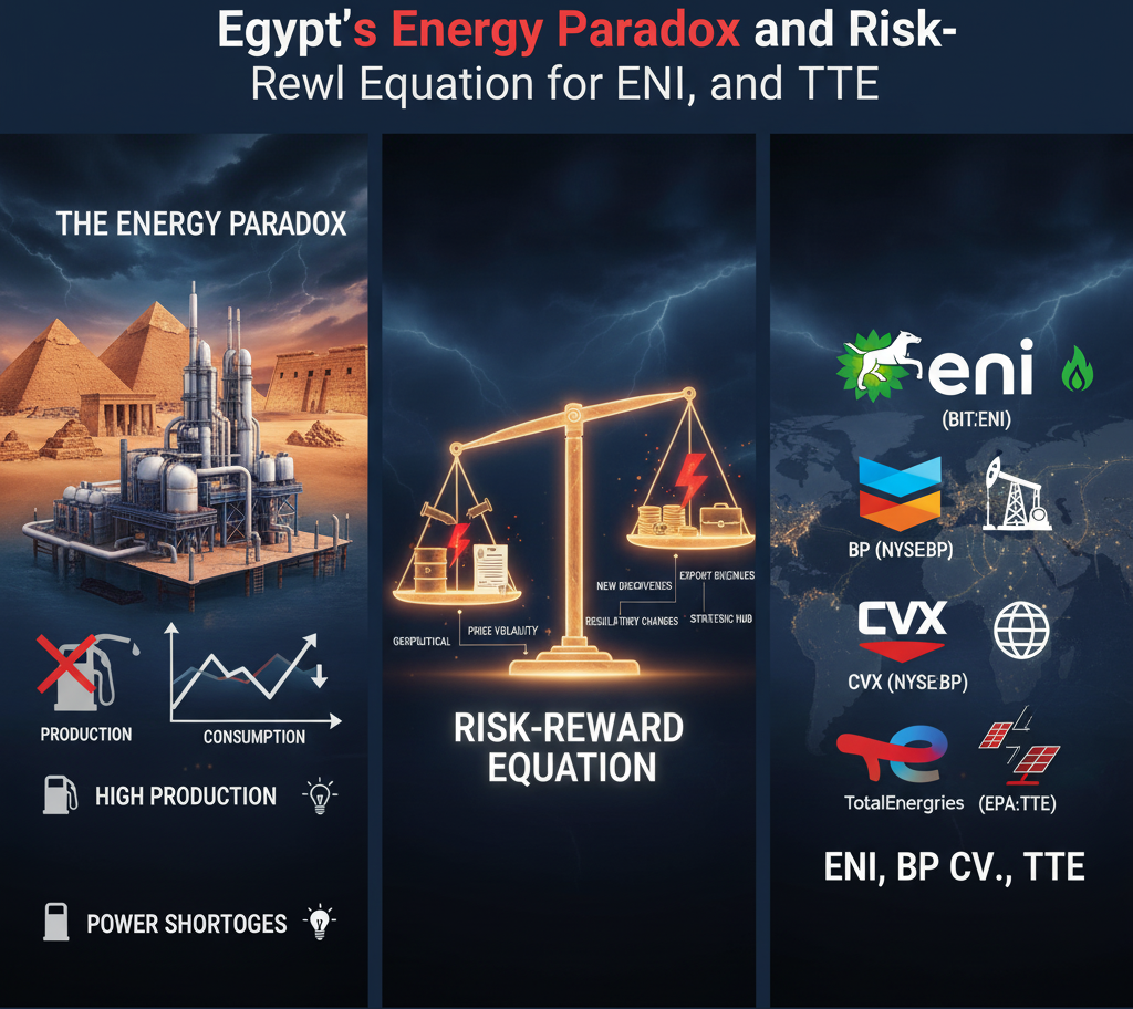 Egypt’s Energy Paradox and the Risk-Reward Equation for ENI, BP, CVX, and TTE