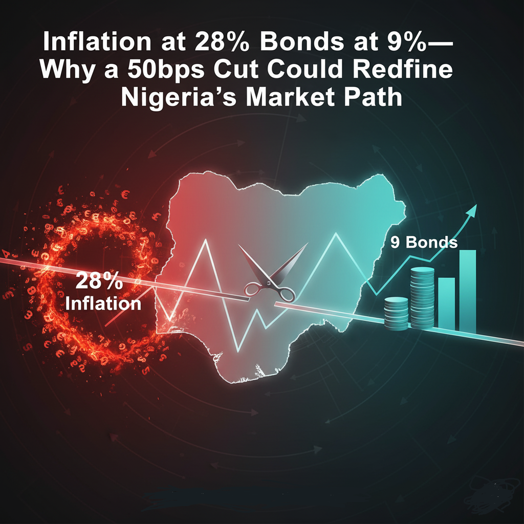 Inflation at 28%, Bonds at 9%—Why a 50bps Cut Could Redefine Nigeria’s Market Path